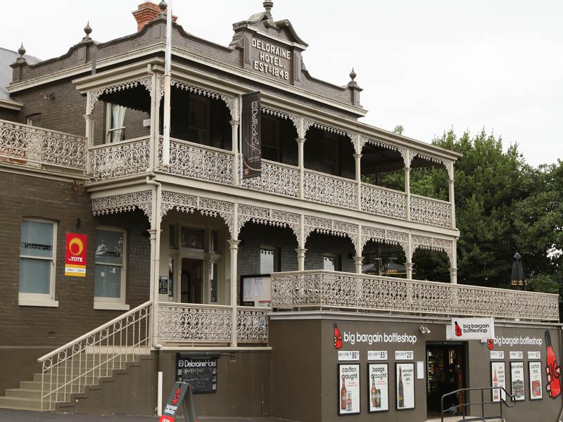 The ornate lacework of the Deloraine Hotel (1848)